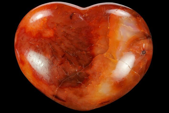 Colorful Carnelian Agate Heart #125779